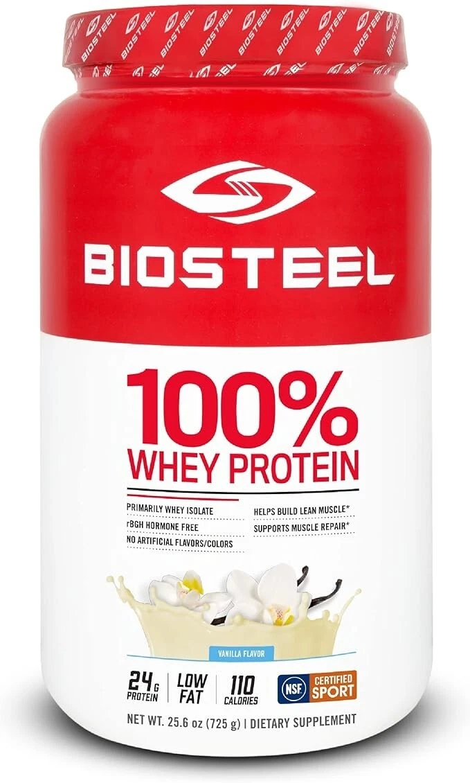 BioSteel 100% Whey Protein Powder Supplement, rBGH 25 Servings (Pack of 1)