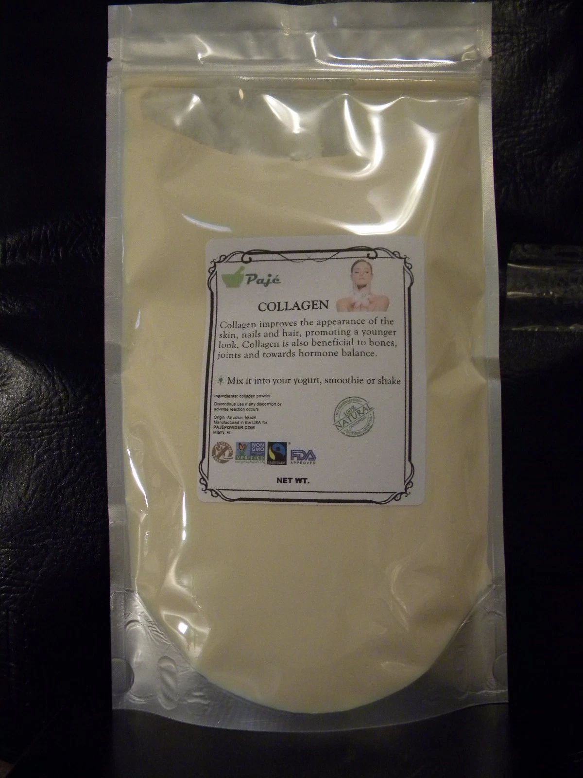 COLLAGEN Hydrolysate powder 8oz 1/2LB young skin,hair, joint, FOOD GRADE - PAJE