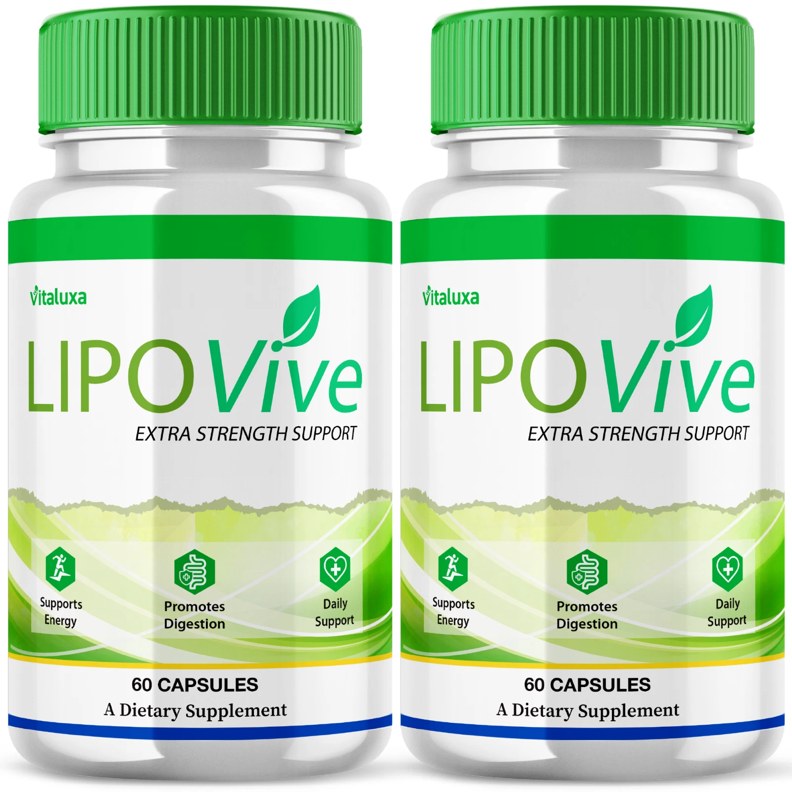 (2 Pack) LipoVive Capsules Weight Loss Pills to Help Burn Fat (120 Capsules)