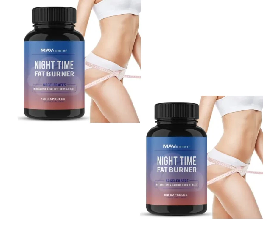 MAV Nighttime Fat Burner for Weight Loss Support Sleep Aid Appetite 240 Capsules