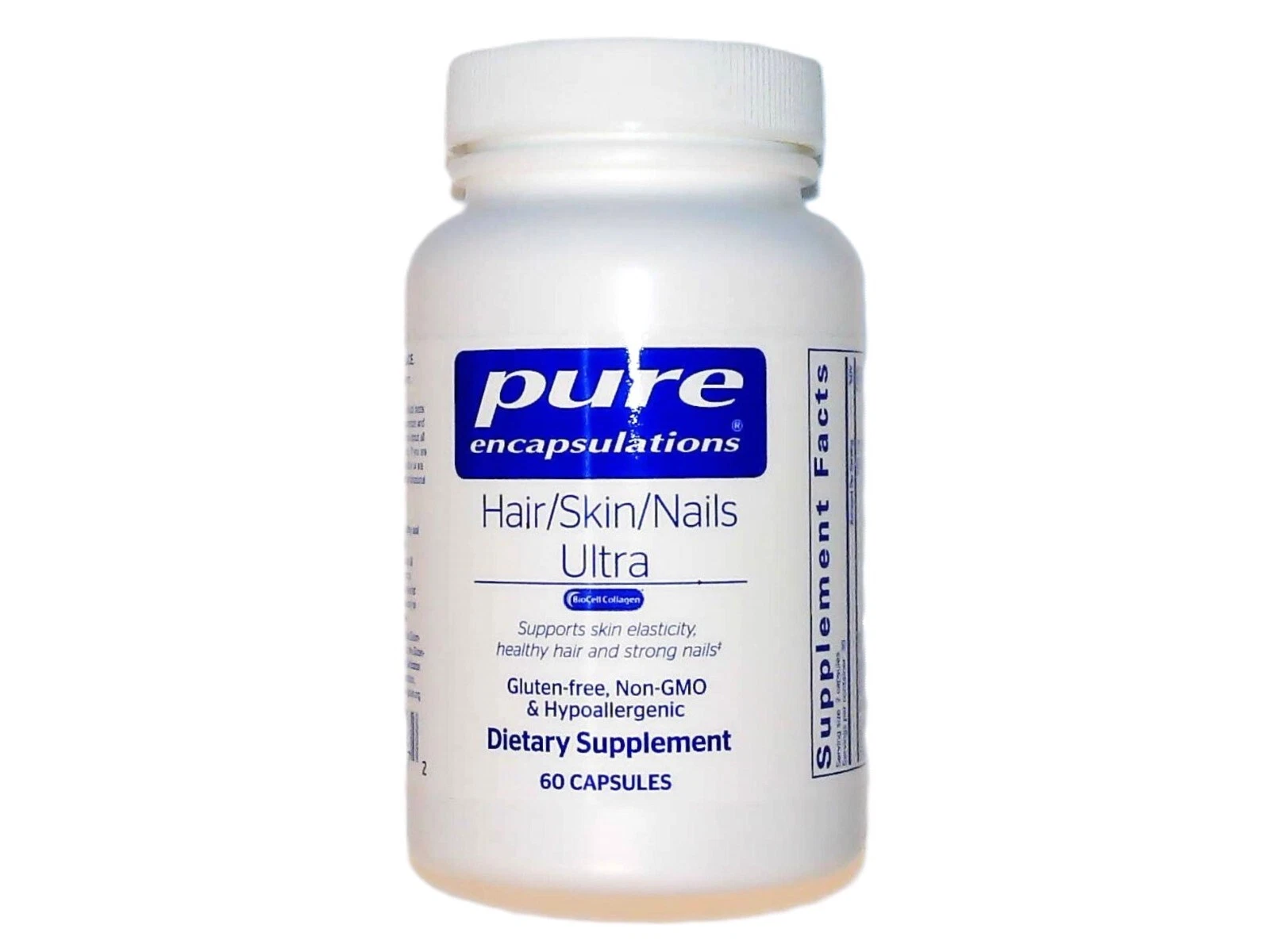 PURE ENCAPSULATIONS HAIR SKIN NAILS ULTRA BIOCELL COLLAGEN 60 CAPS EXP. 12/2026