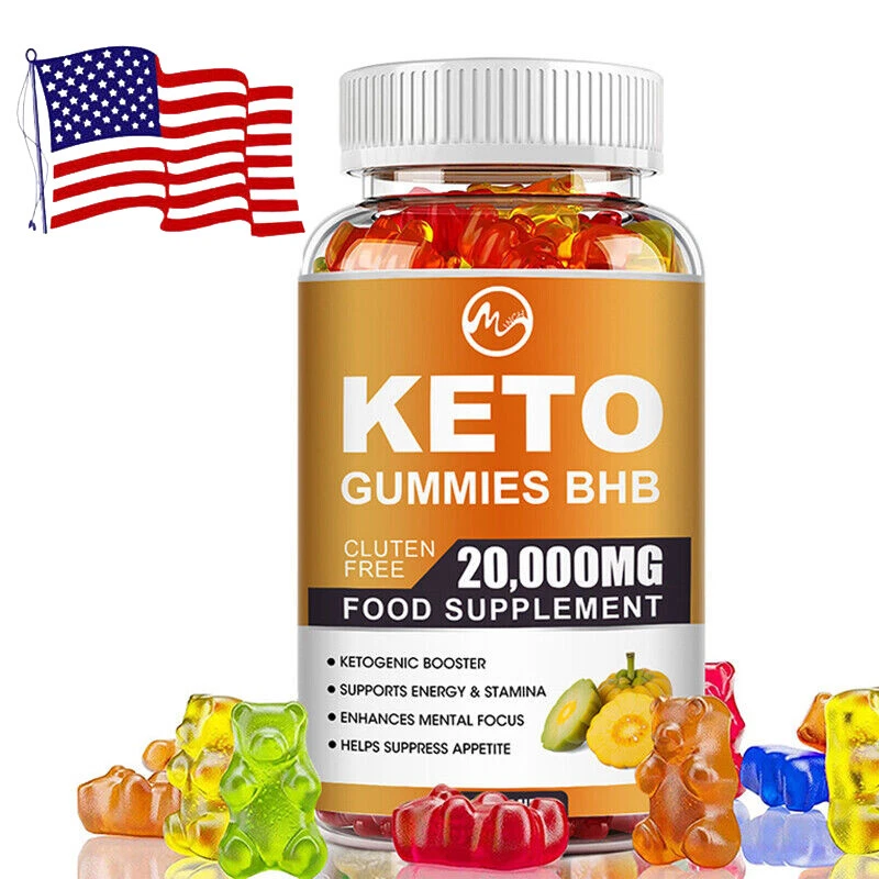 Keto Slimming Gummies 20000mg Apple Vinegar For Weight Loss And Detoxification