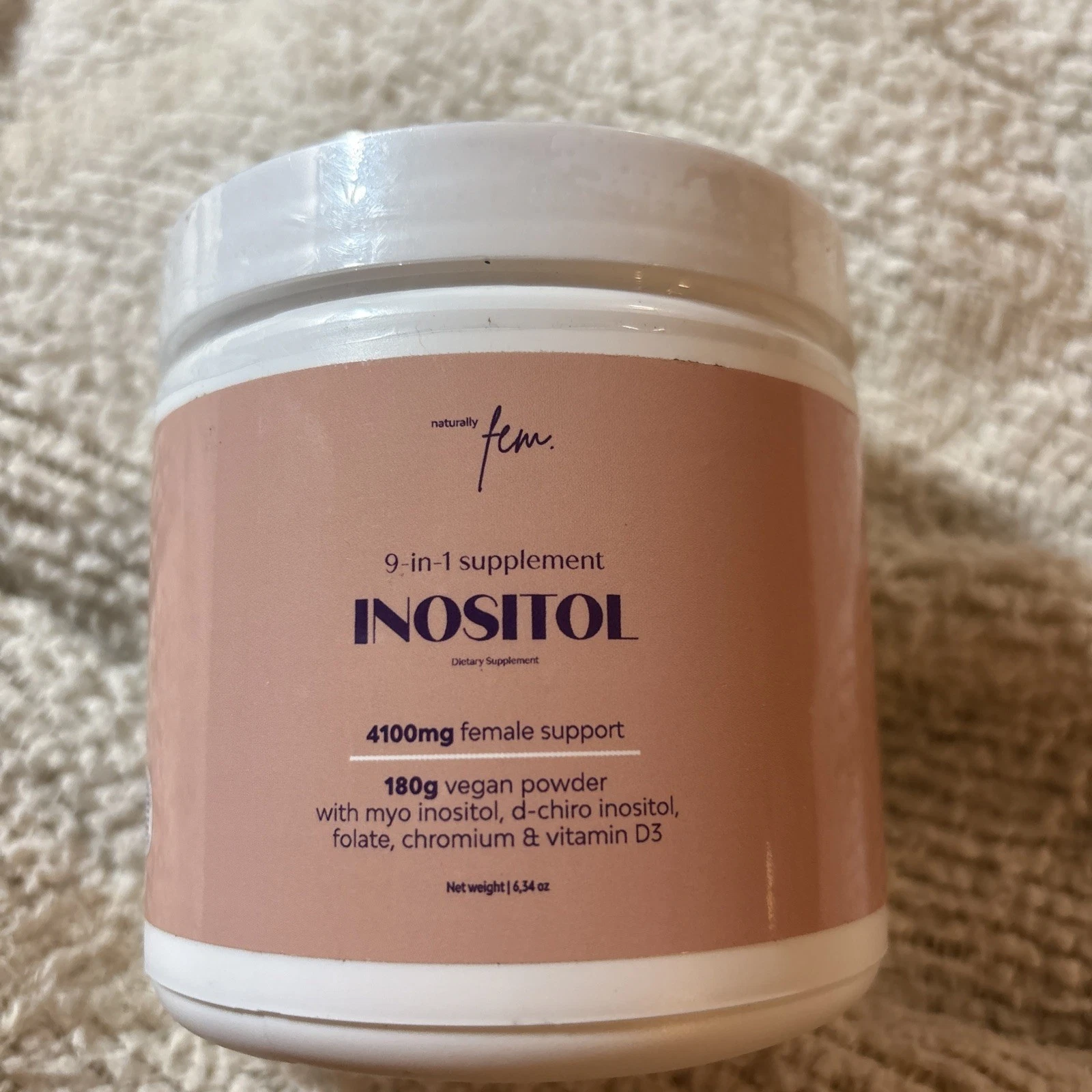 QSTA Inositol Myo & D-Chiro PCOS 4100MG (40:1 Ratio) Vegan Powder, Hormonal Bala