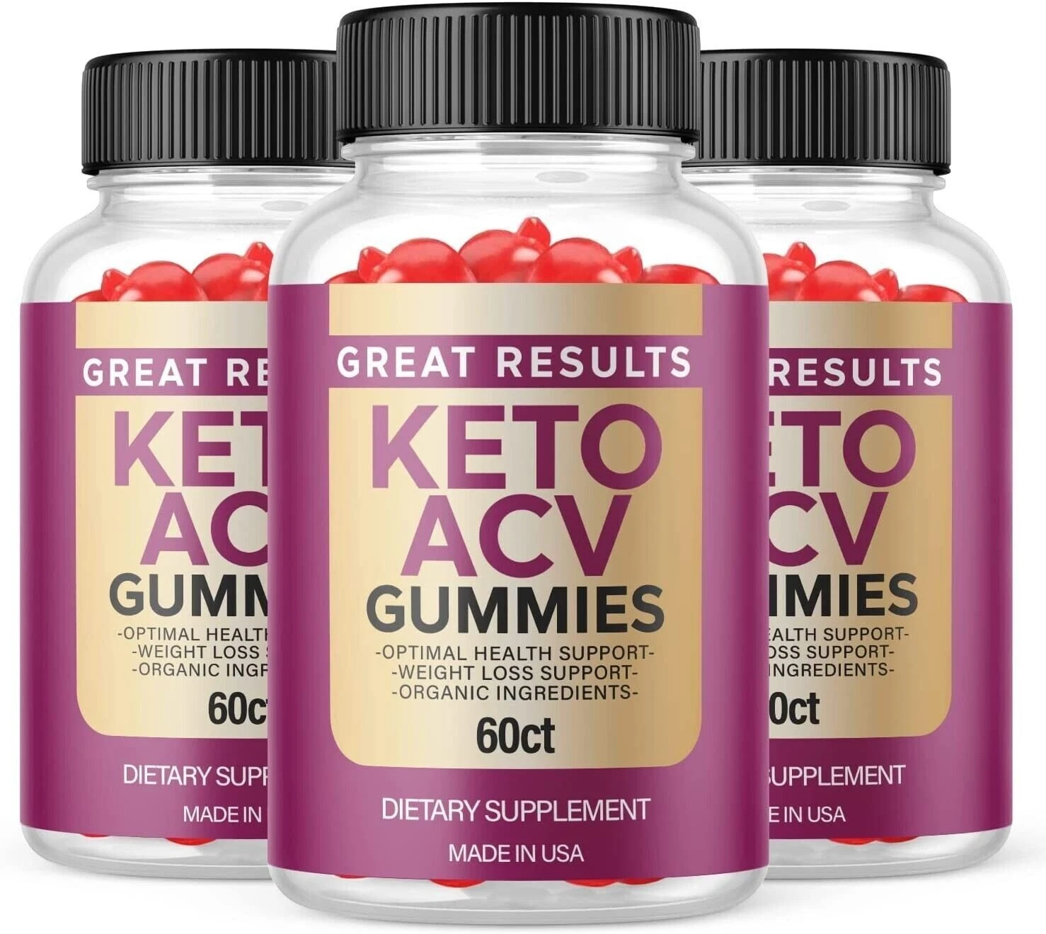 Great Results Keto Gummies - Great Results ACV Gummys Weight Loss ORIGINAL-3Pack