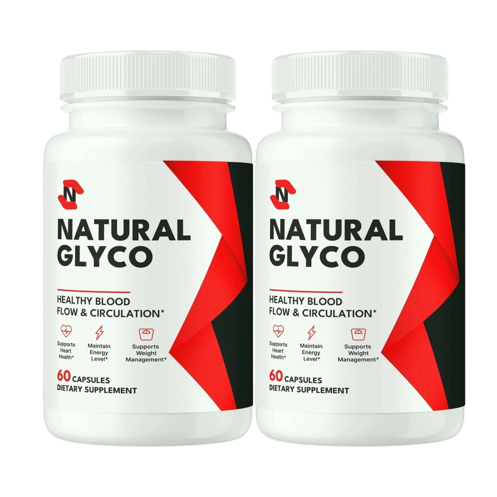 2-Pack Natural Glyco Blood Support Pills, NaturalGlyco Support - 120 Capsules