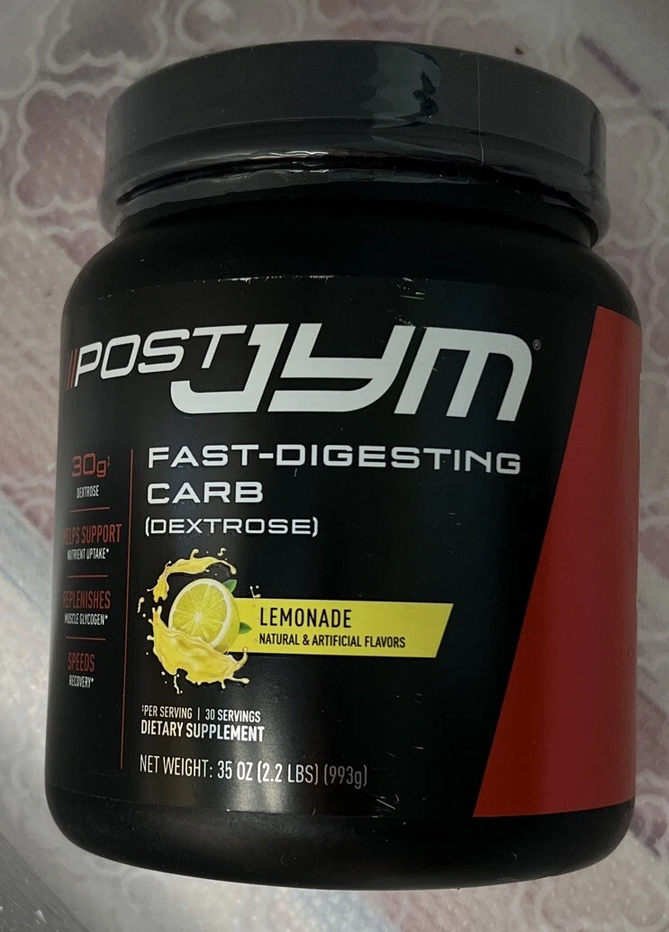 Post JYM Fast-Digesting Carb (Dextrose) Lemonade 30 Servings 35oz Exp 7/25