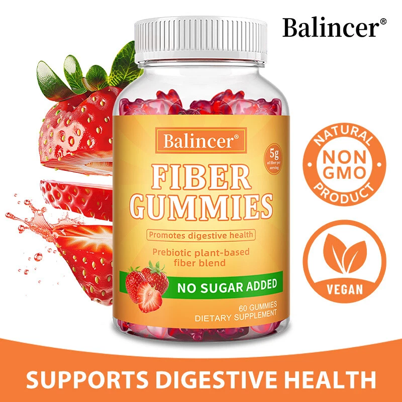 Daily FIBER gummies Dietary Supplement SUPPORTS Digestive Health