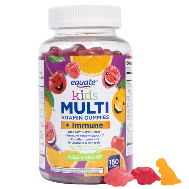 Equate Kids' Multivitamin + Immune Support Gummies- 150 ct