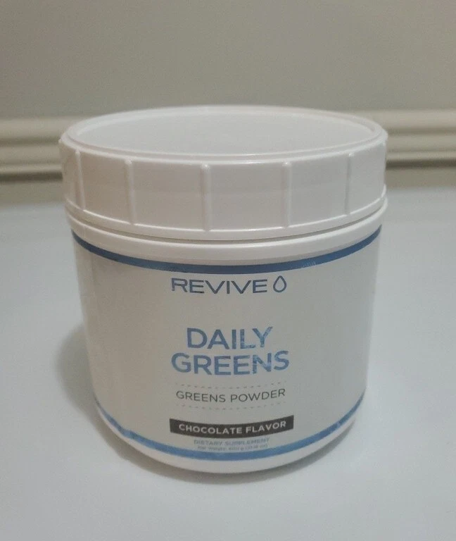 Revive Daily Greens Powder 21.16 oz(600mg) Chocolate Flavor Exp 12/25