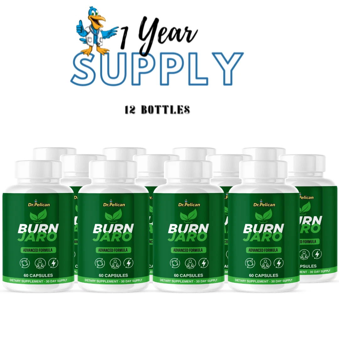 Burn Jaro- Keto & Weight Support- 12 Bottles- 720 Capsules