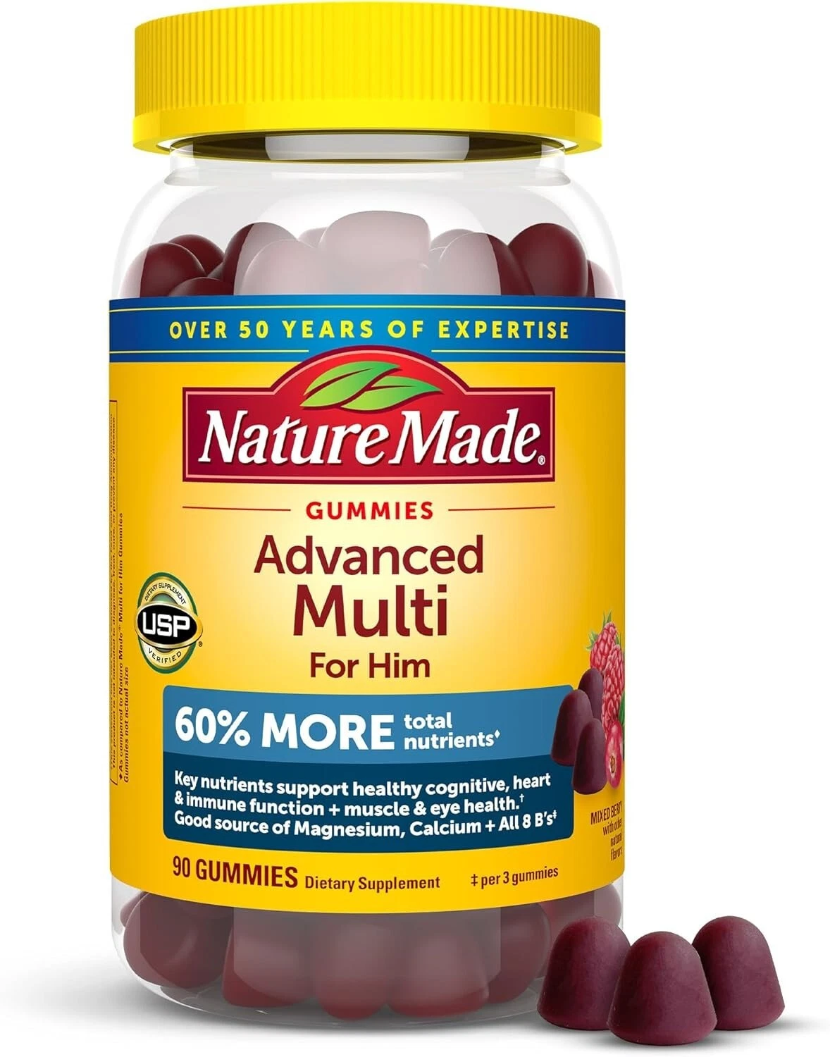 NEW Nature Made Advanced Multi For Him Gummies Supplement SEALED 2026