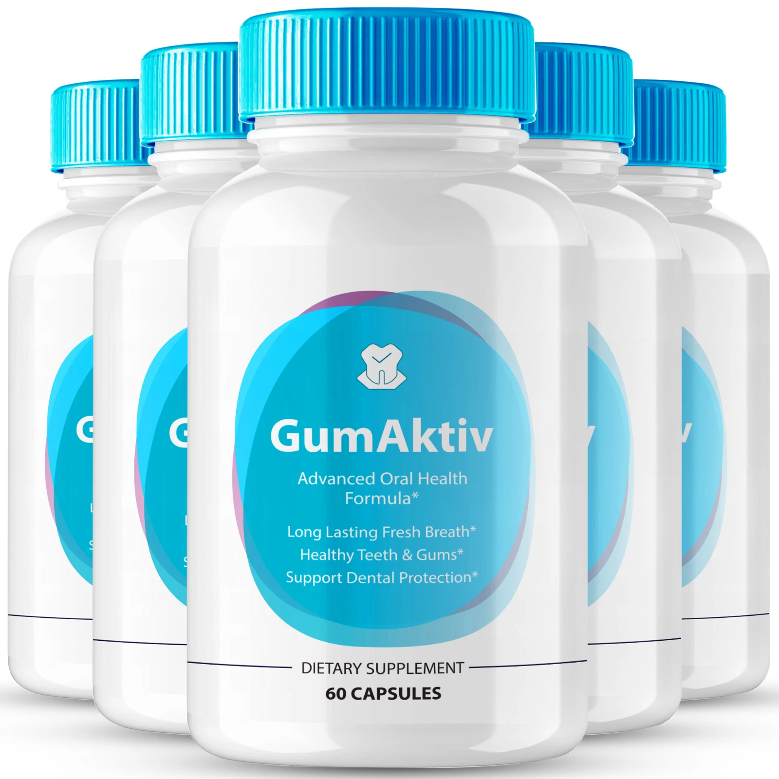 (5 Pack) Gum Aktiv for Teeth, GumAktiv Dental Support Capsules for Healthy Gums