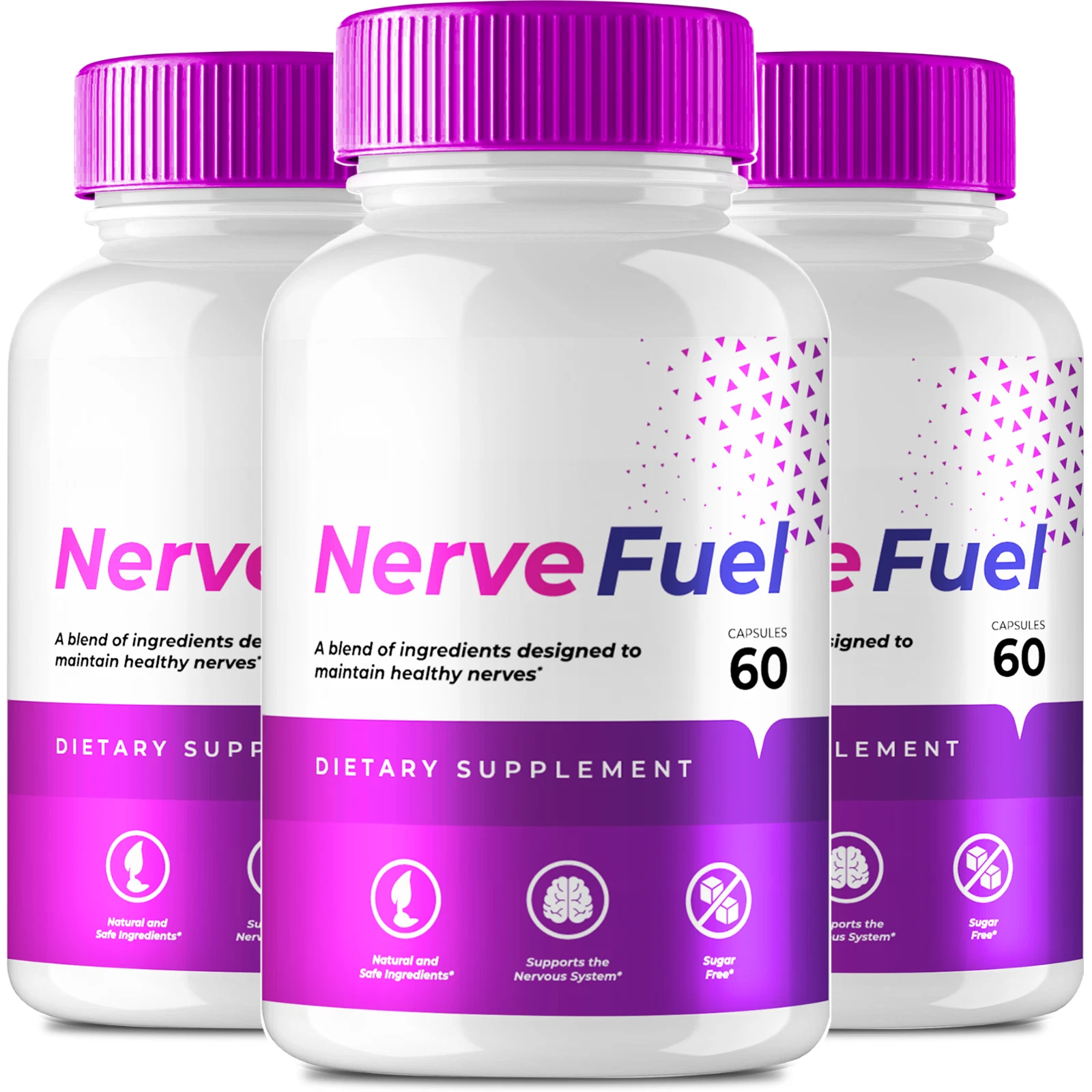 Nerve Fuel Dietary Supplements - Official Formula (3 Pack)