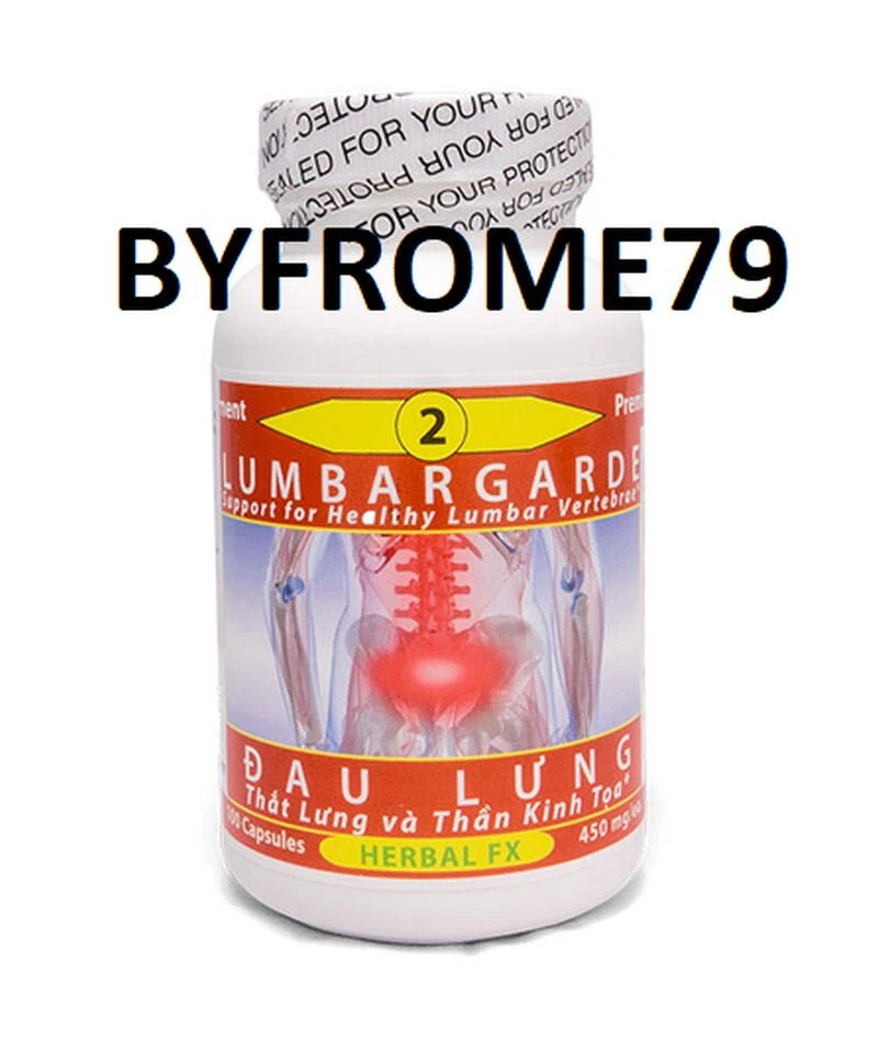 Herbal Fx #2 LUMBARGARDE - Toan Chan ĐAU LUNG - 100 Capsules - 450mg