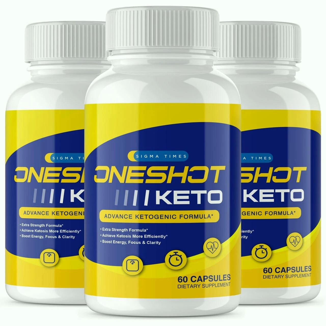 (3 Pack) OneShot Keto Capsules- Keto ACV Pills for Advanced Weight Loss