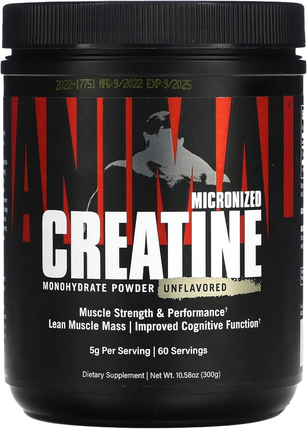 Unflavored Micronized Creatine Monohydrate Powder - 10.58oz (300g)