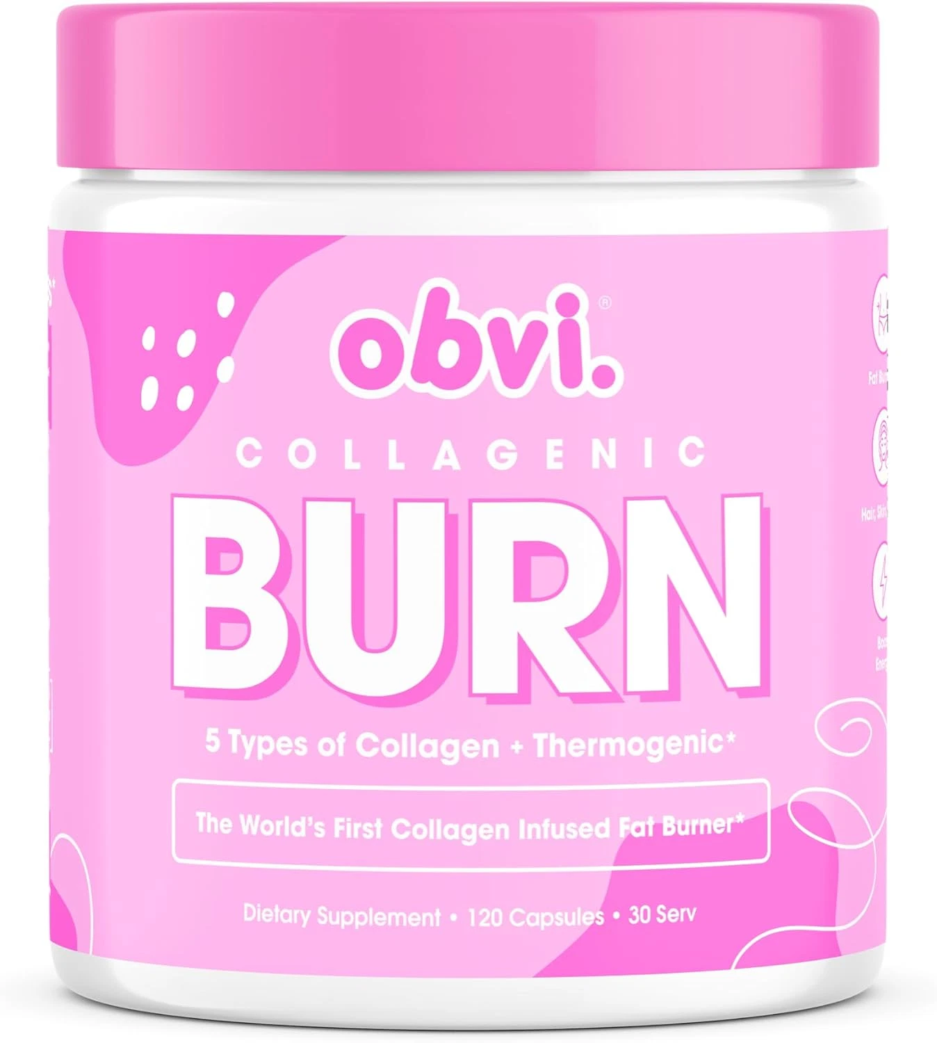 Collagenic Burn | Supports Metabolism, Energy, Focus | Collagen Peptide-Infused