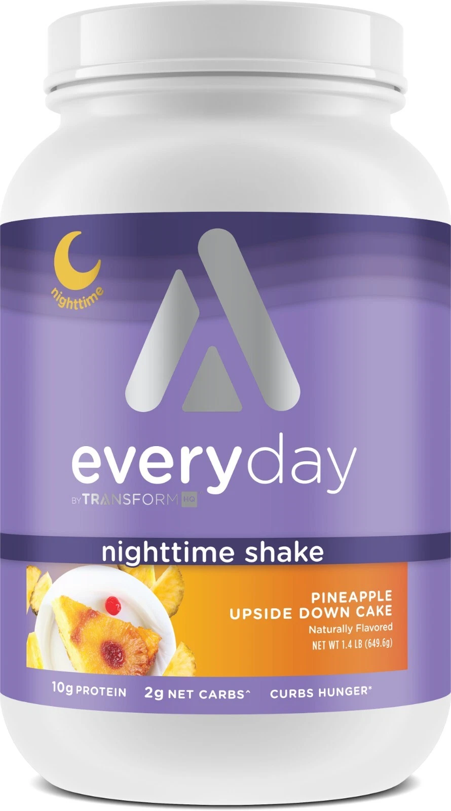 TransformHQ Nighttime Meal Replacement Shake, Pineapple Upside Down Cake, 1.4 LB