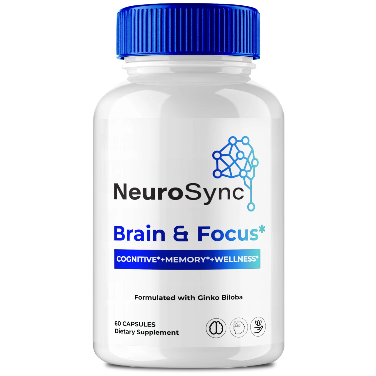 Neuro Sync Brain Health Capsules, Advanced Focus & Overall Wellness 60ct