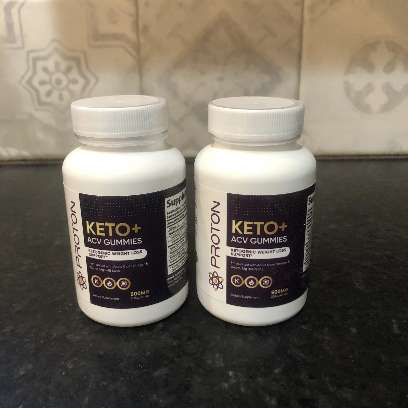 2 Bottles Of Proton Keto ACV gummies, Proton Gummies Weight Loss -30 Gummies x 2