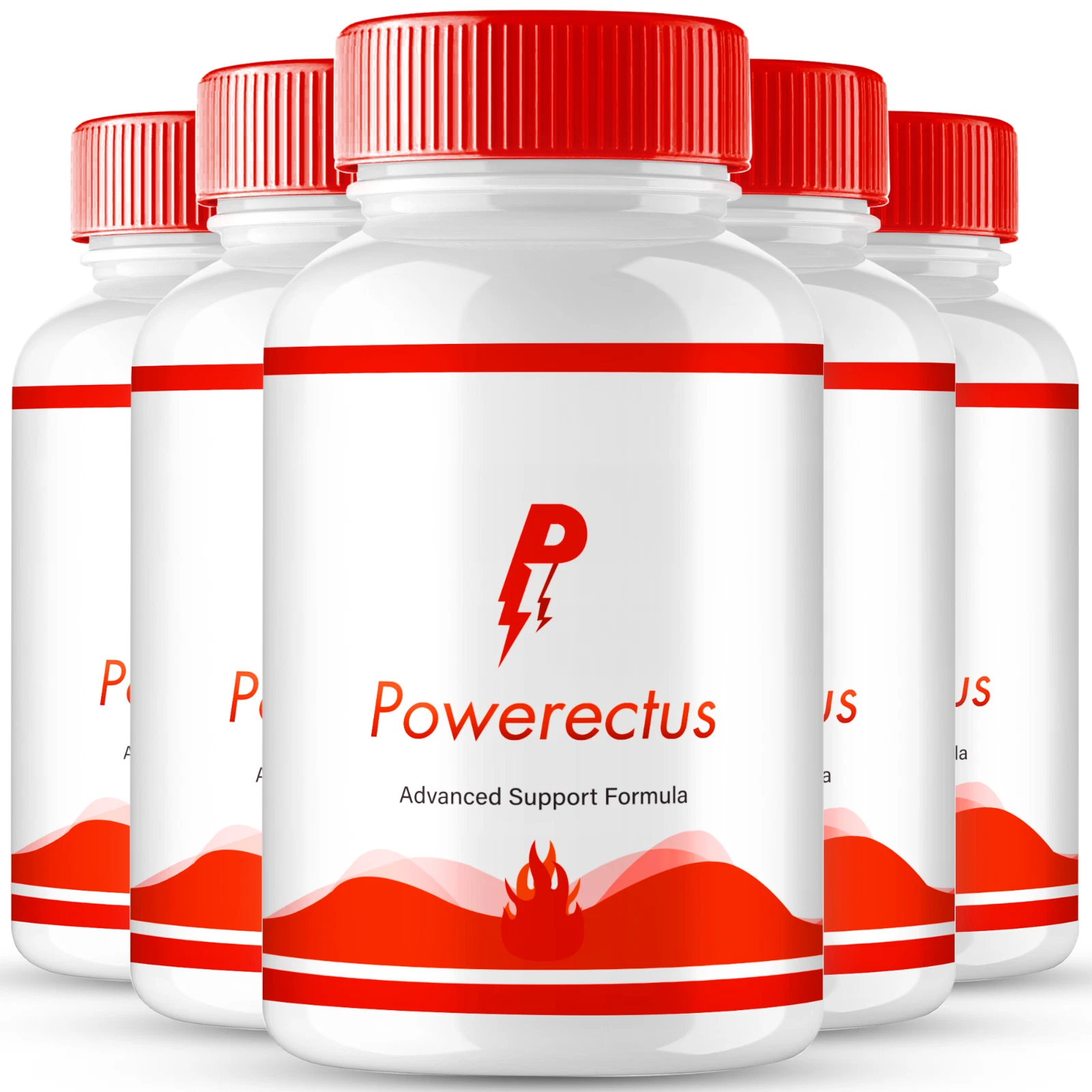 (5 Pack) Powerectus Male Pills, Maximum Men Performance Supplement Capsules