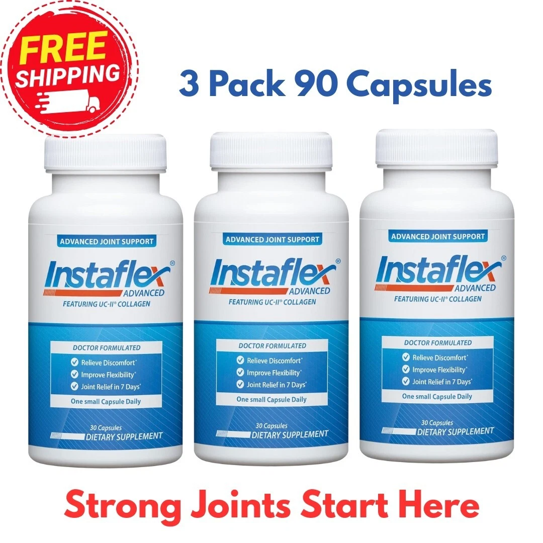 instaflex advanced Joint Support Supplement 3 pack 30 Capsules EXp 2026