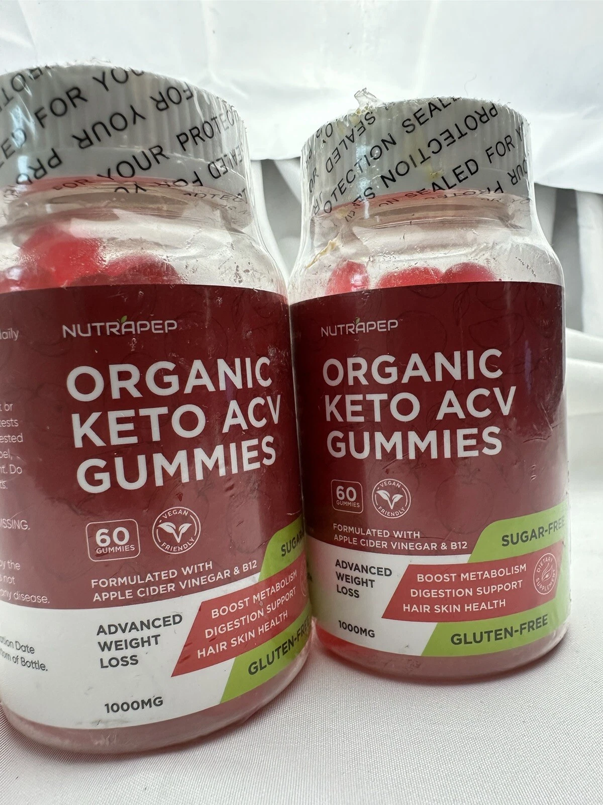 2 Keto ACV Gummies Extreme Weight Loss Appetite (Apple Cider Vinegar) Organic