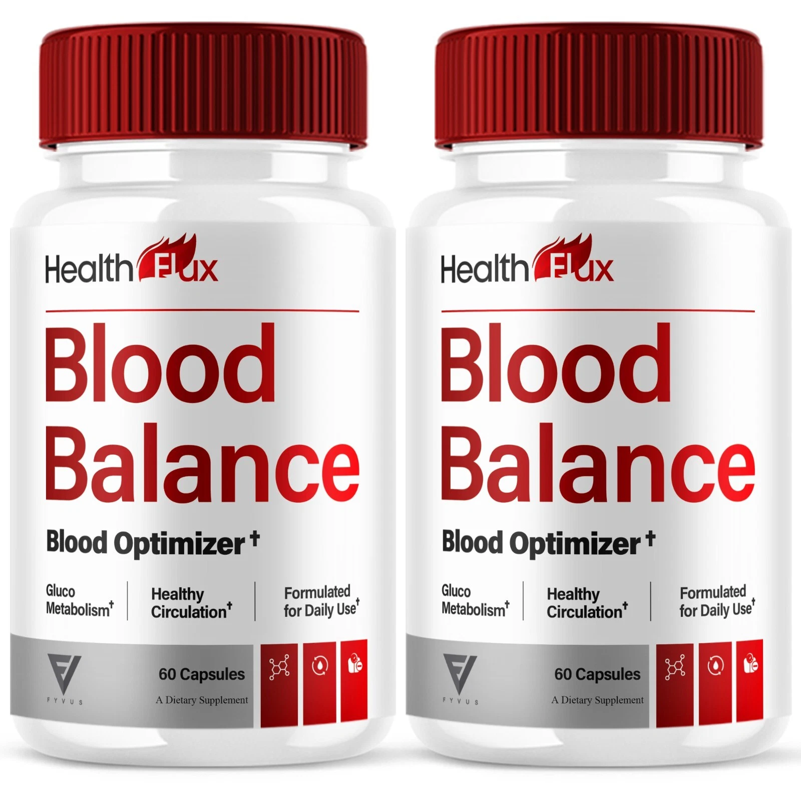 (2 Pack) Health Flux Blood Support Supplement, HealthFlux Pills (120 Capsules)