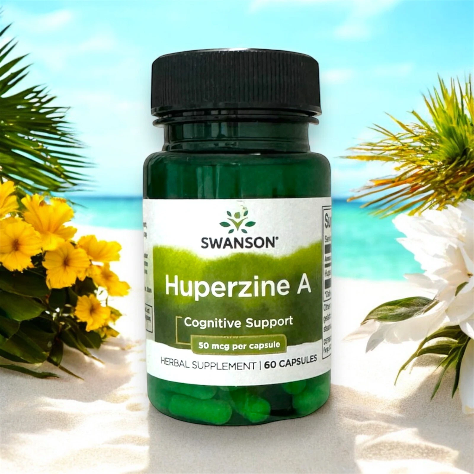 Huperzine A 60 caps, Memory Cognitive Function Mind and Mental Health, 50 mcg US