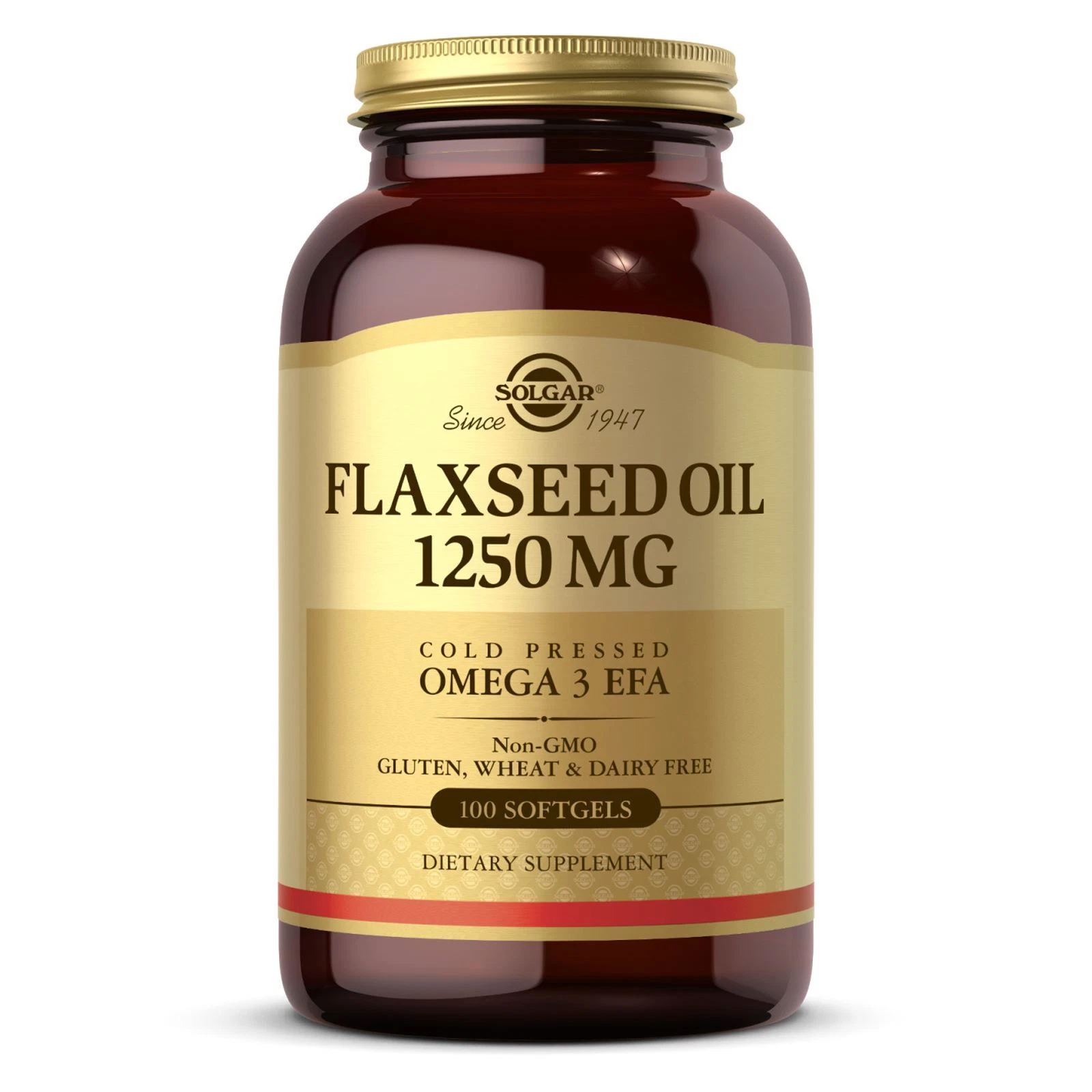 Solgar Flaxseed Oil 1250 mg 100 Softgels