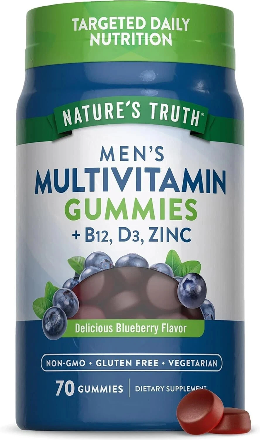 SM Nature's Truth Multivitamin Blueberry Flavor with B12, D3, & Zinc 70 Counts