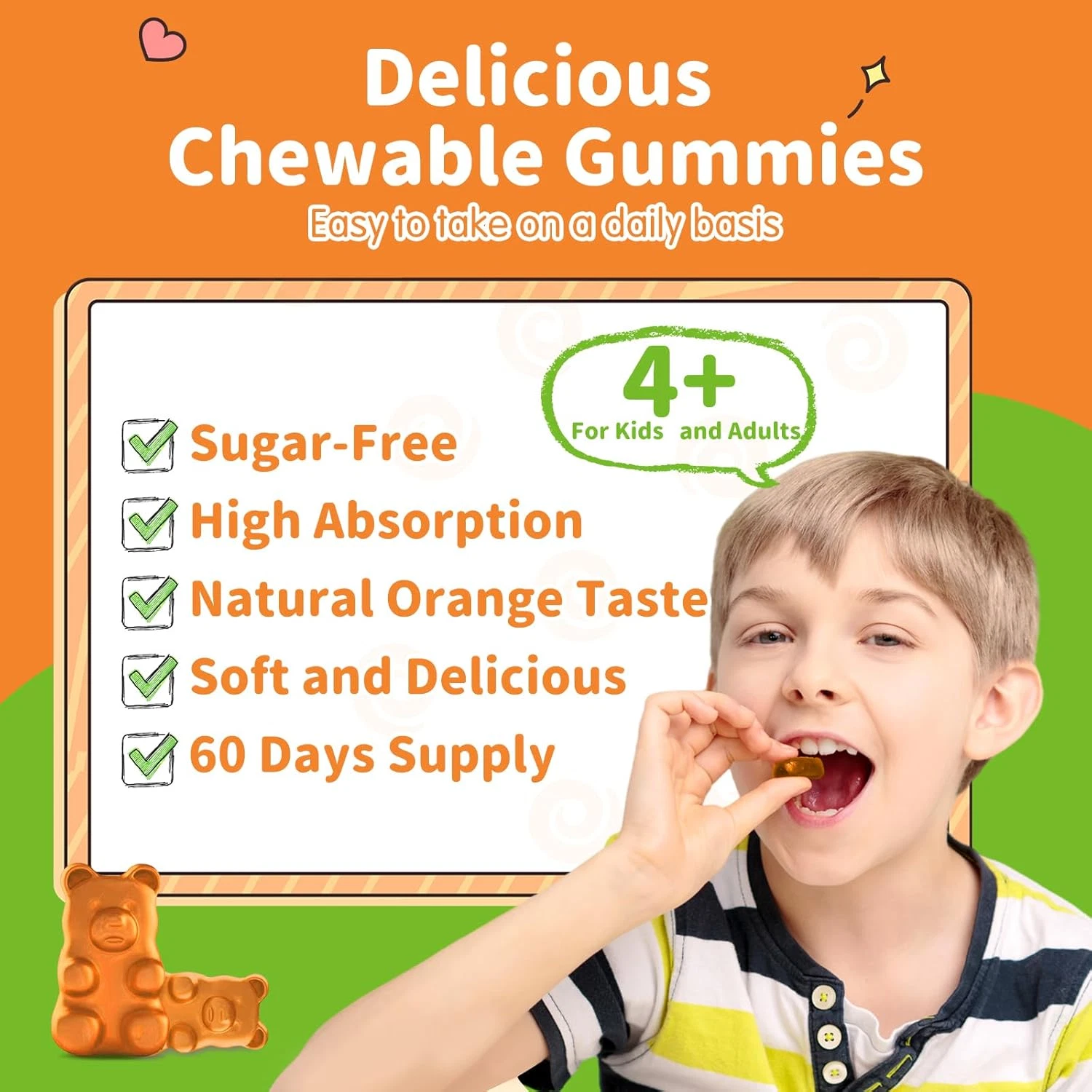 Magnesium Gummies for Kids - Magnesium Glycinate, L-Threonate Supplement with...