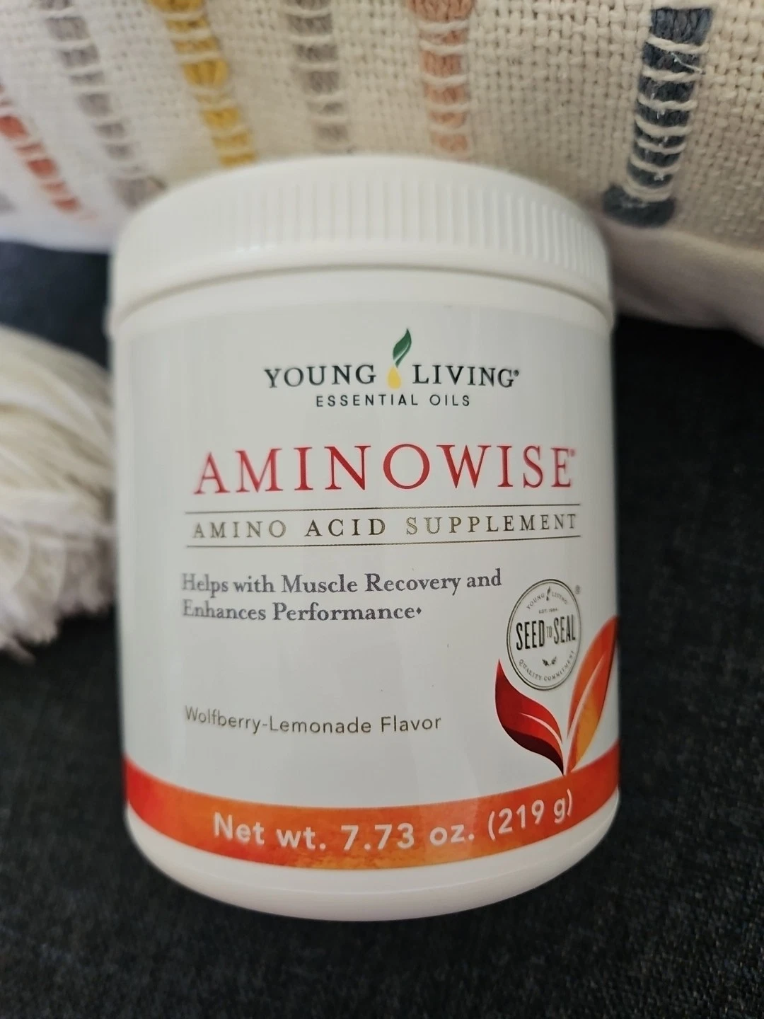 New Young Living AminoWise 7.32 Oz Amino Wise Wolfberry Lemon Powder Supplement