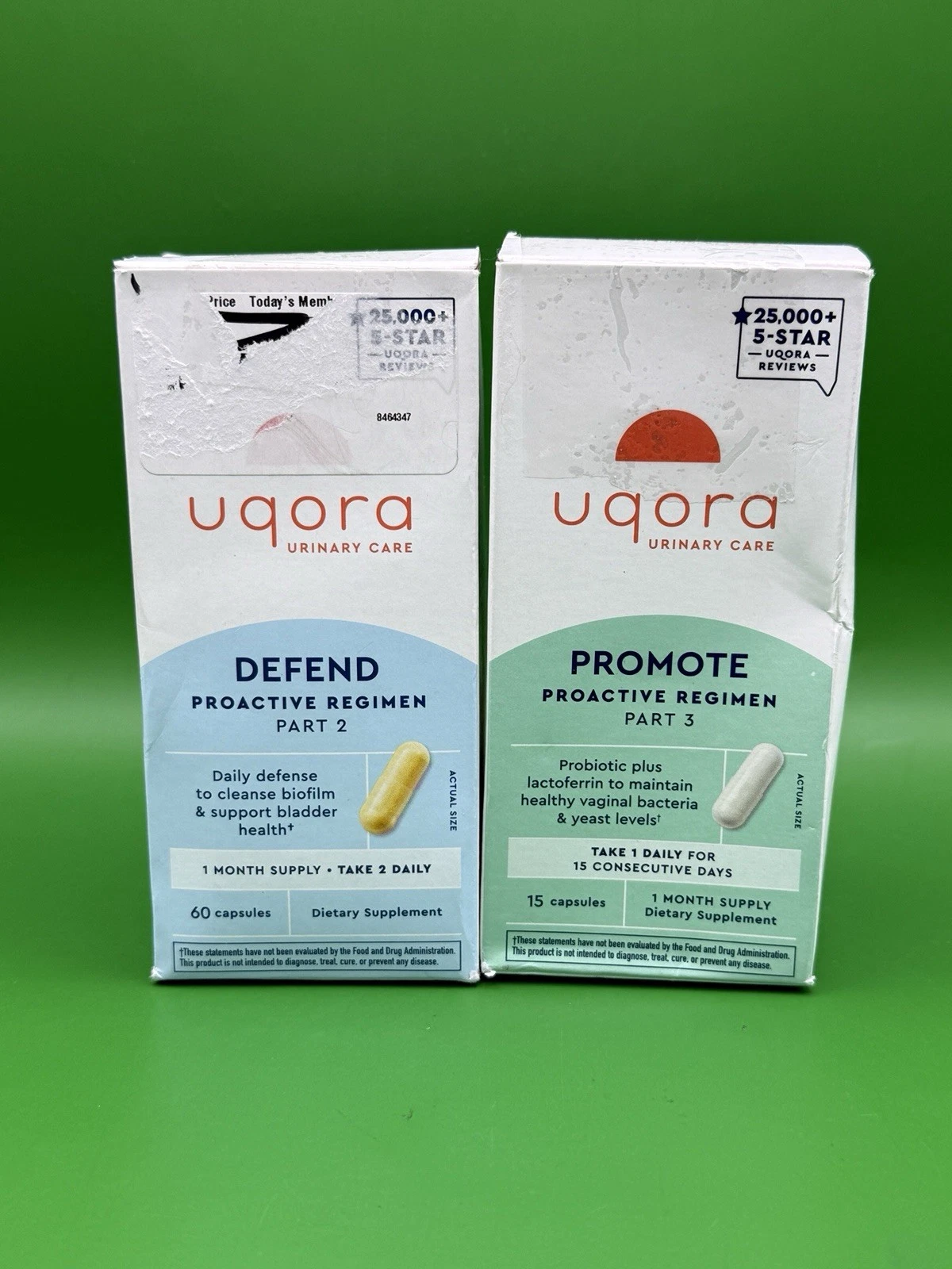 UQORA Urinary Care Defend Part 2 & Promote Part 3