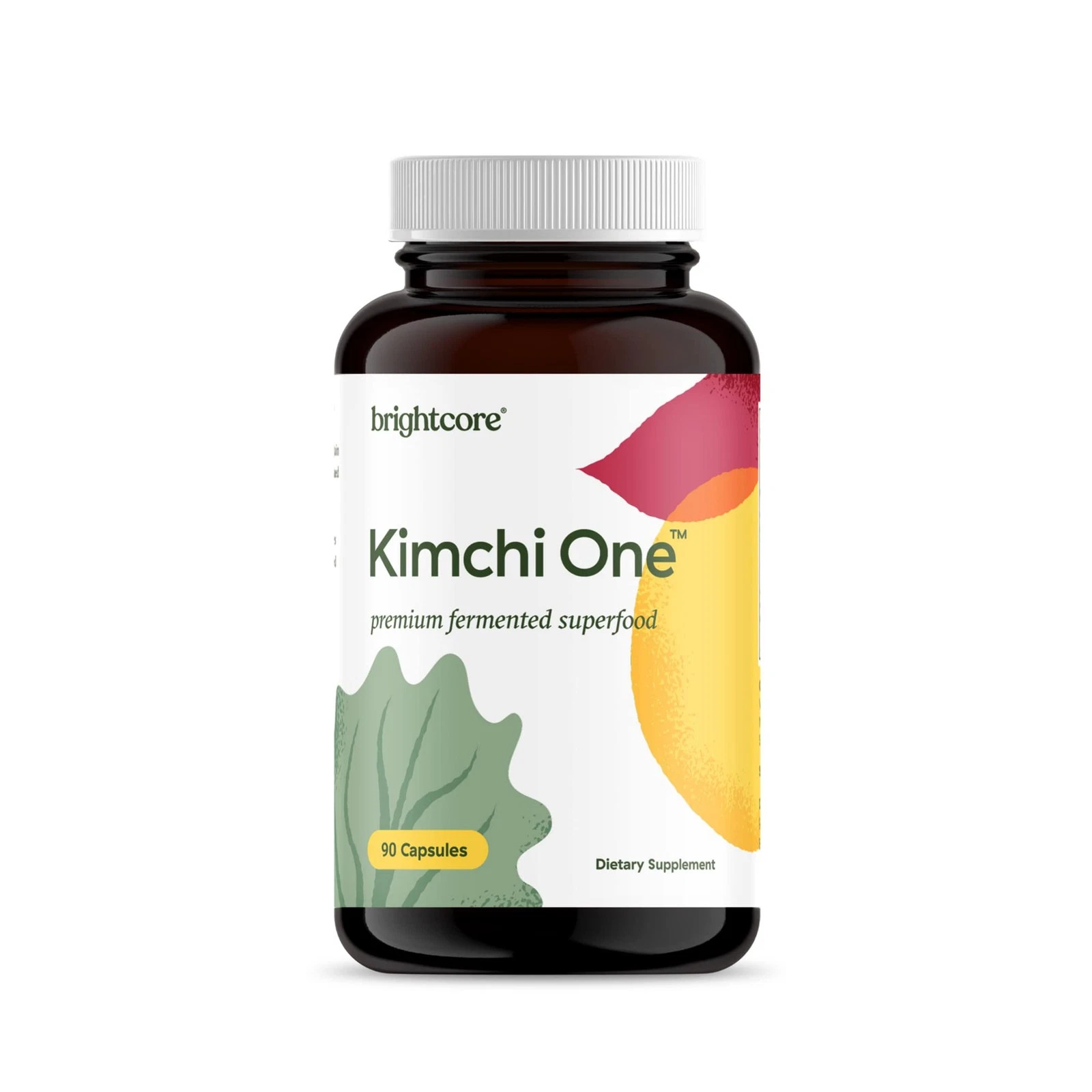 Brightcore Nutrition - Kimchi One, Kimchi Powder Capsules, Probiotics, Enzymes,
