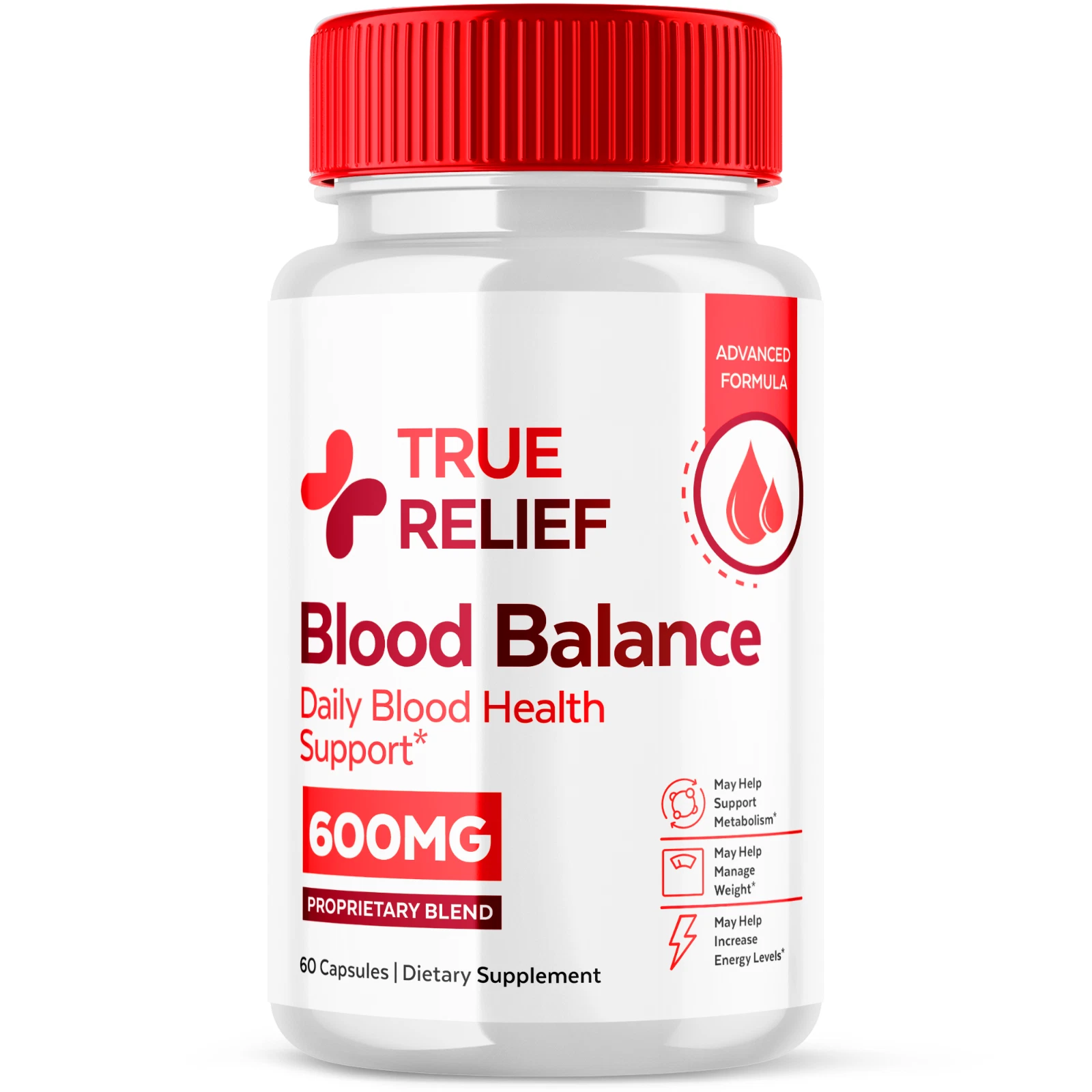 True Relief Pills Advanced Formula Daily Health Balance Supplement 60 Capsules
