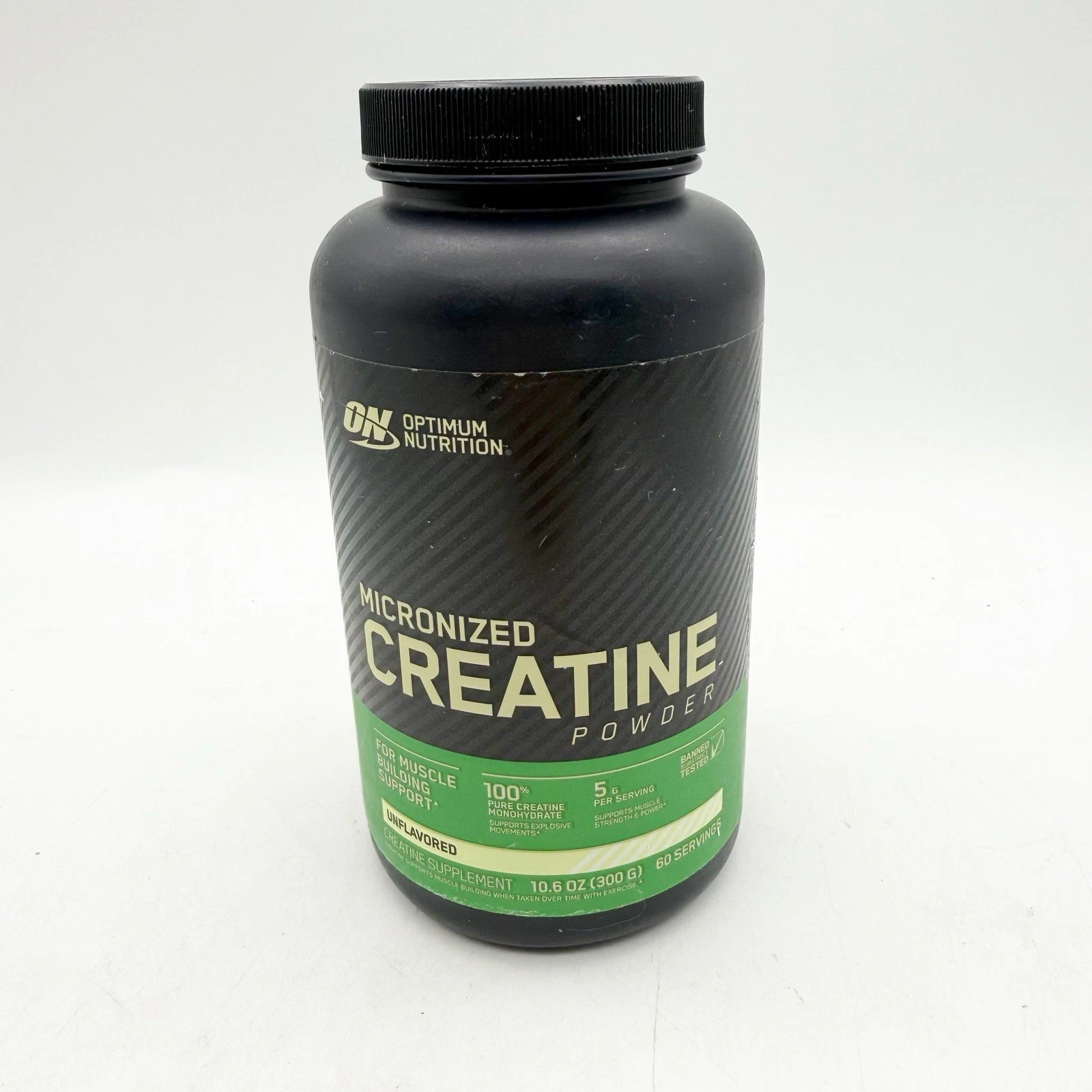 Optimum Nutrition MICRONIZED CREATINE Powder 60 Servings Unflavored Exp 7/26
