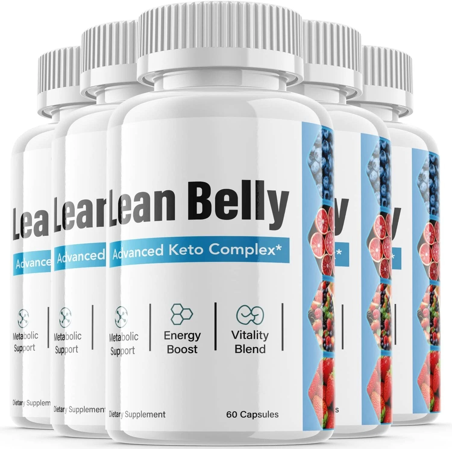 Ikaria Lean Belly Juice Weight Loss Appetite Control Supplement Pills - 5 Pack