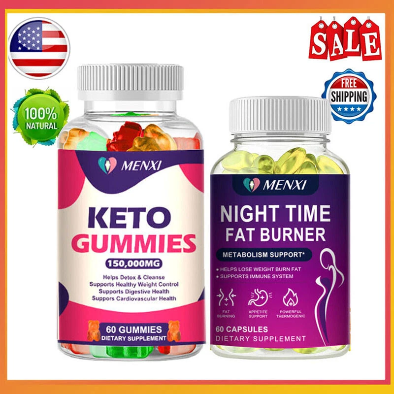 Keto ACV Gummies Diet Weight Loss Night Time Fat burner Appetite Suppressant