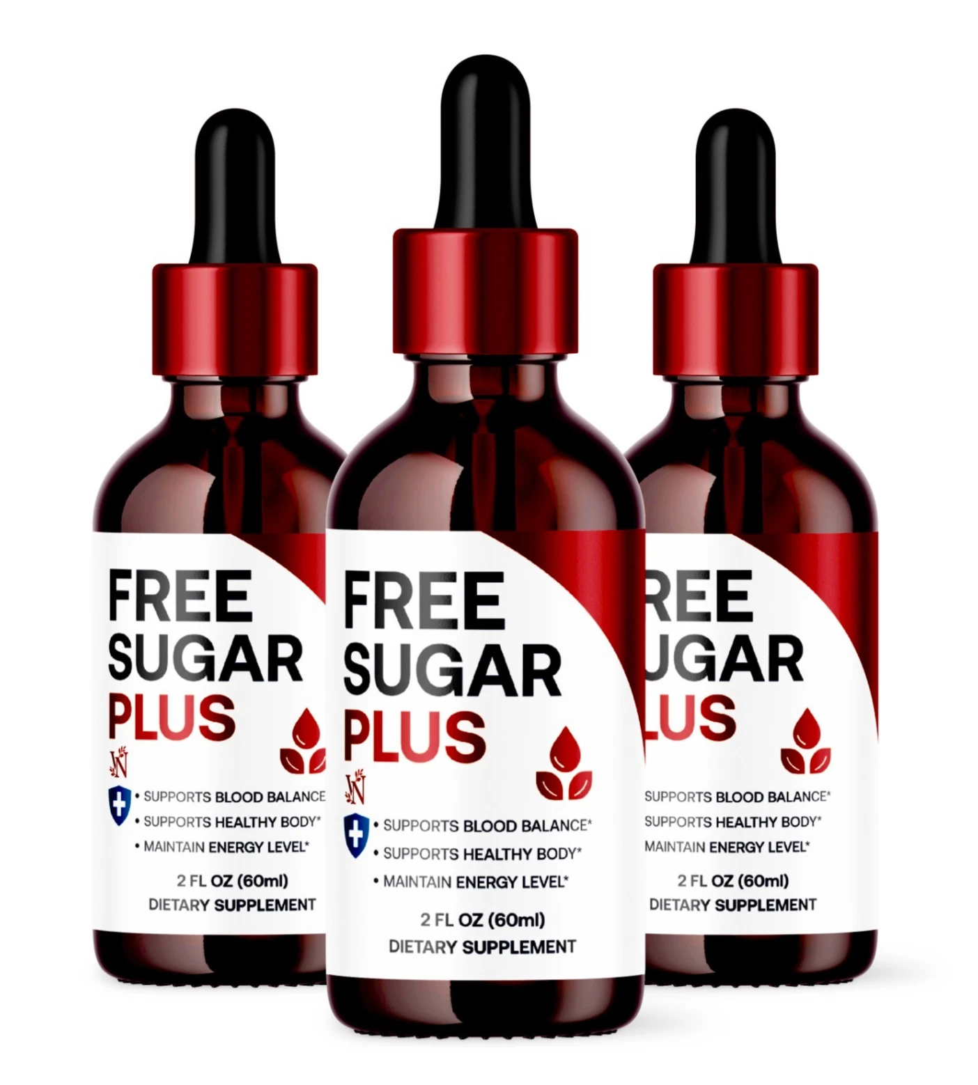 (3Pack) Free Sugar Plus Drops for Blood Health Dietary Supplement Health&Energy