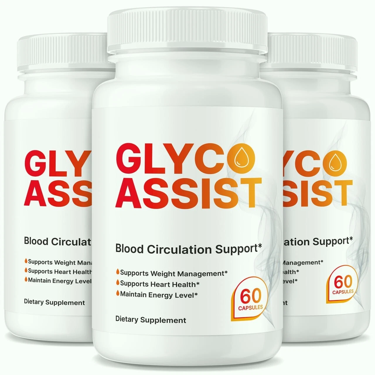(Paquete de 3) Cápsulas de apoyo de glucógeno Glyco Assist, fórmula sanguínea avanzada