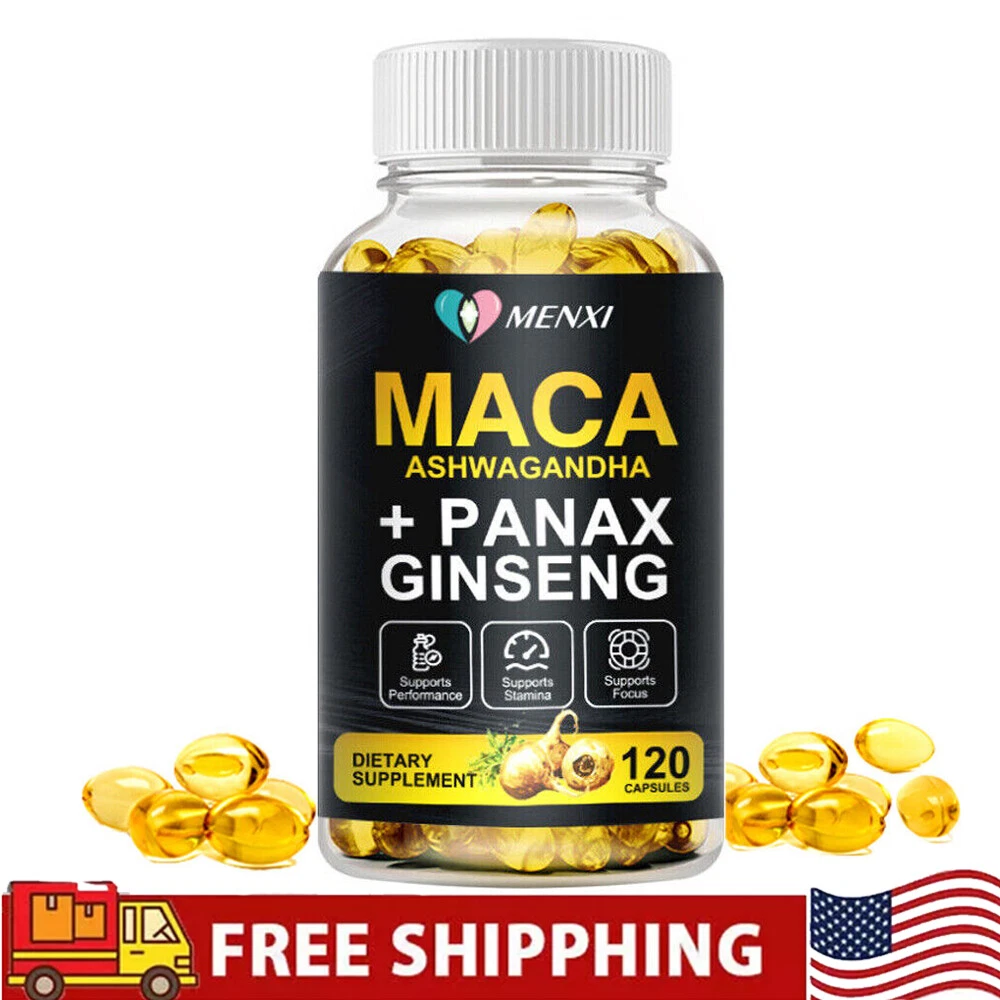 Male Enhancing Libido 120 Capsules - Maca Root Massive Girth Enlargement Support