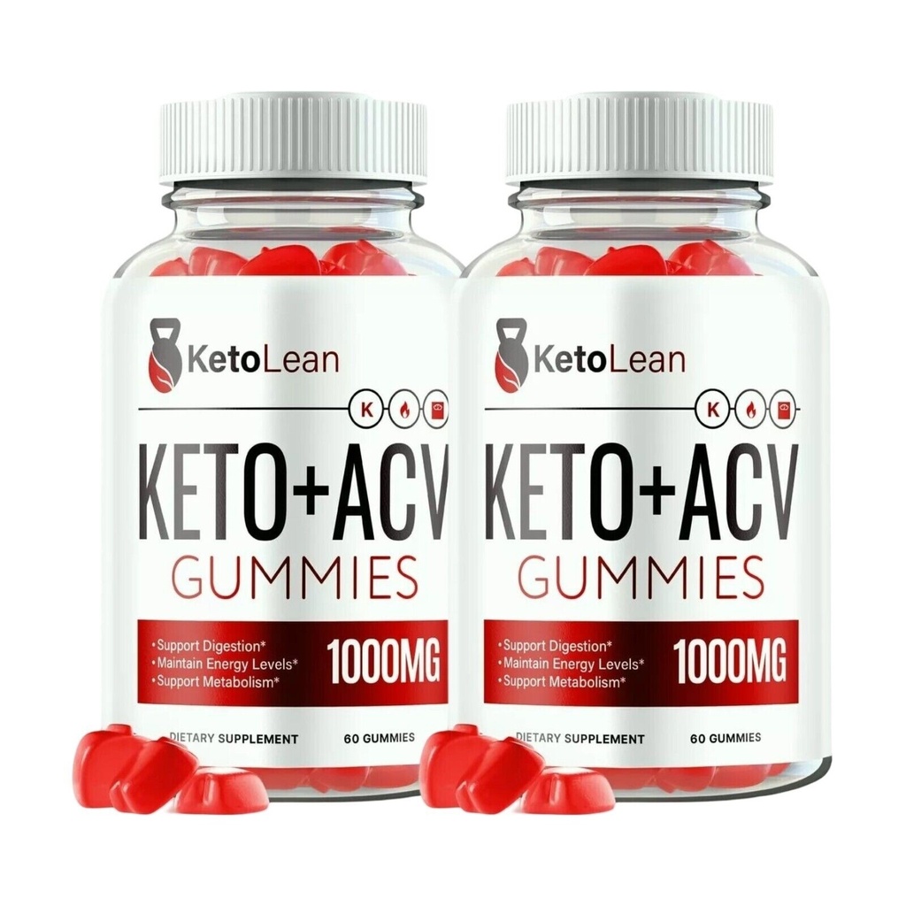 2-Pack Keto Lean ACV Gummies, Keto Lean Gummies for Weight Loss (120 Gummies)