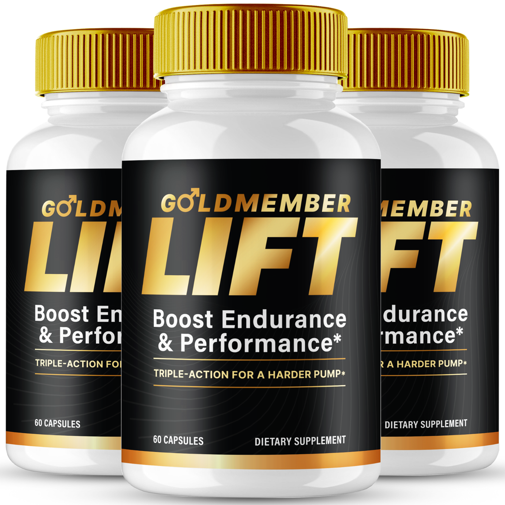 (3 Pack) GoldMember Lift Men Capsules, Gold Member Lift Support Male Performance