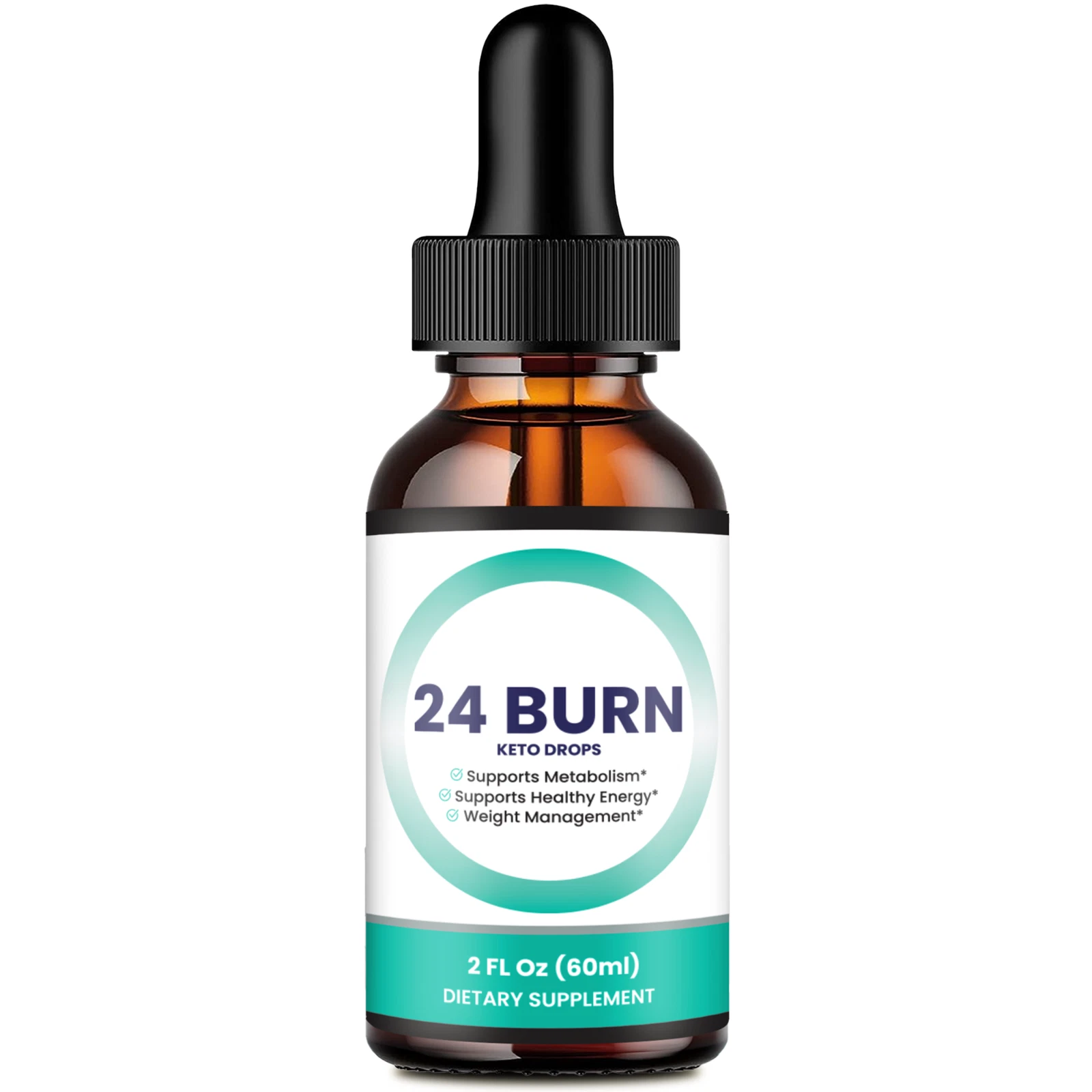 (1 Pack) 24 Burn Keto Drops Advanced Weight Loss Formula - Natural Energy Boost