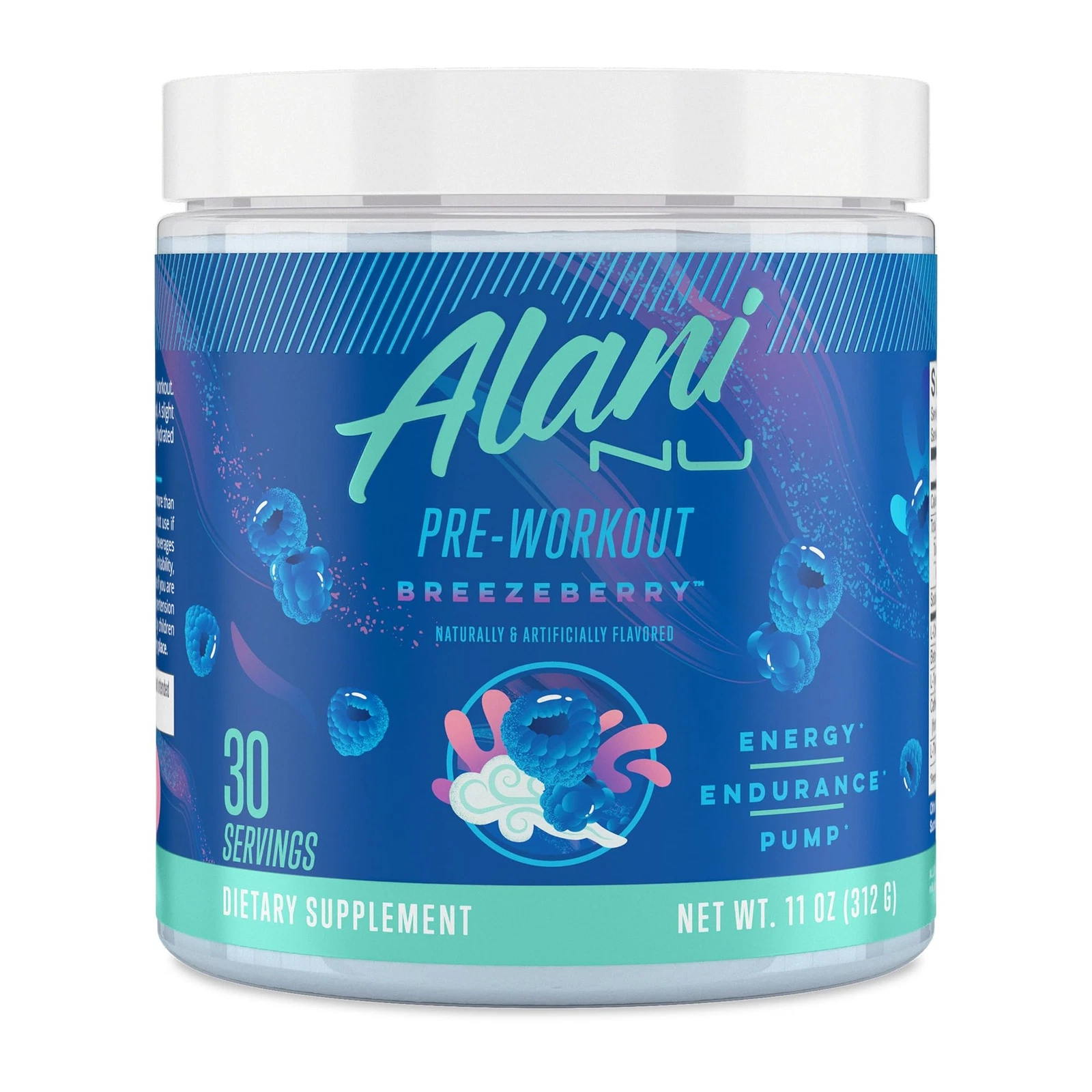 Alani Nu Pre Workout Pump Powder 200mg Caffeine Vegan Sugar Free Flavors
