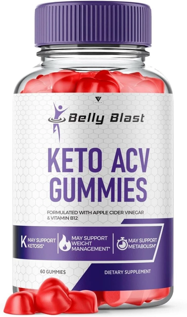 Belly Blast - Keto ACV Gummies - Belly Blaster Weight Loss Supplement - EXP 6/25