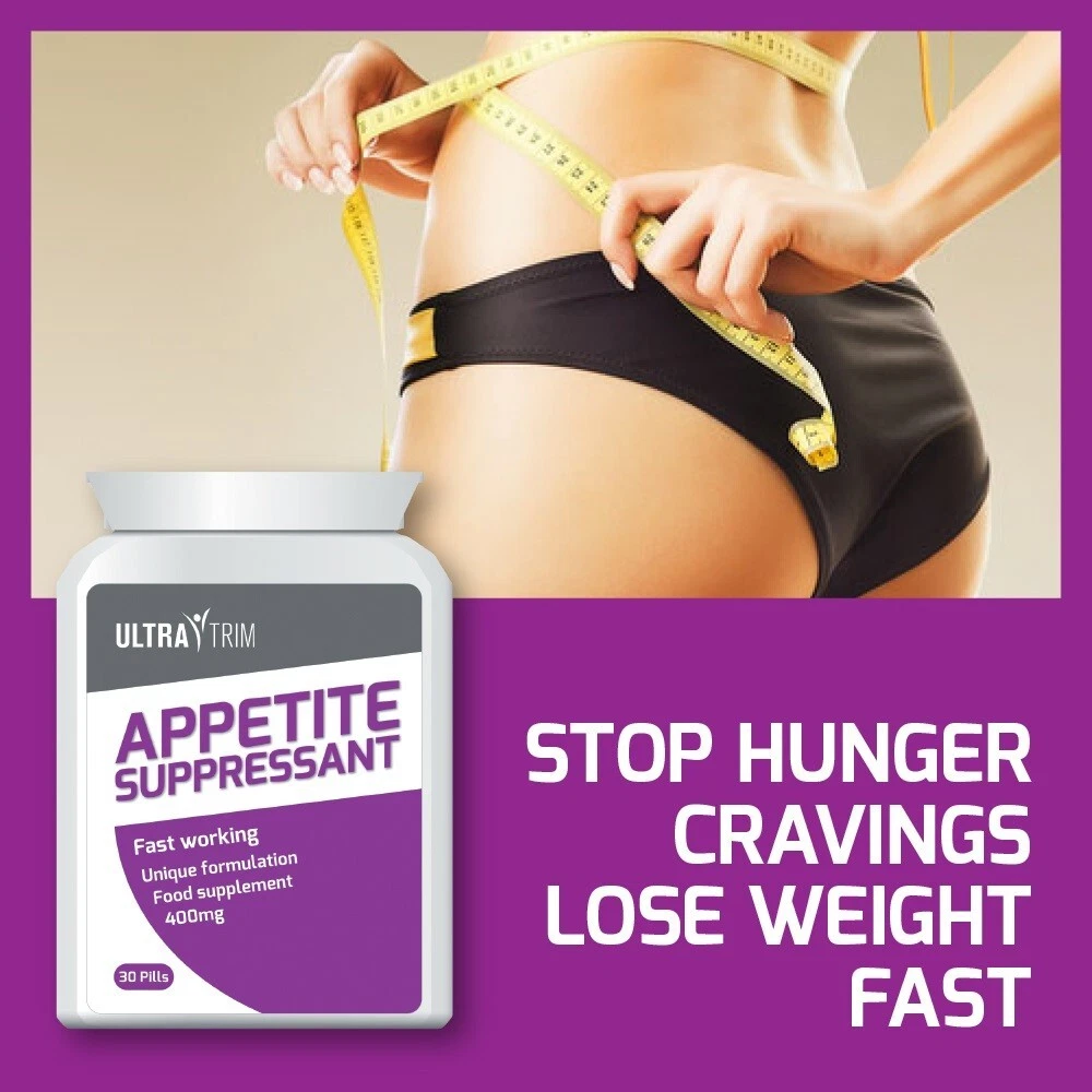 ULTRA TRIM Appetite Suppressant Pills (STOP HUNGER CRAVINGS LOSE WEIGHT FAST )