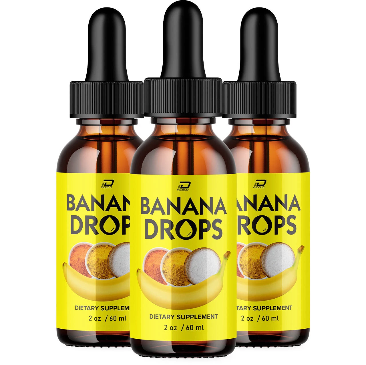 Banana Drops for Weight Loss Liquid Supplement, Banana Drops Official (3 Pack)