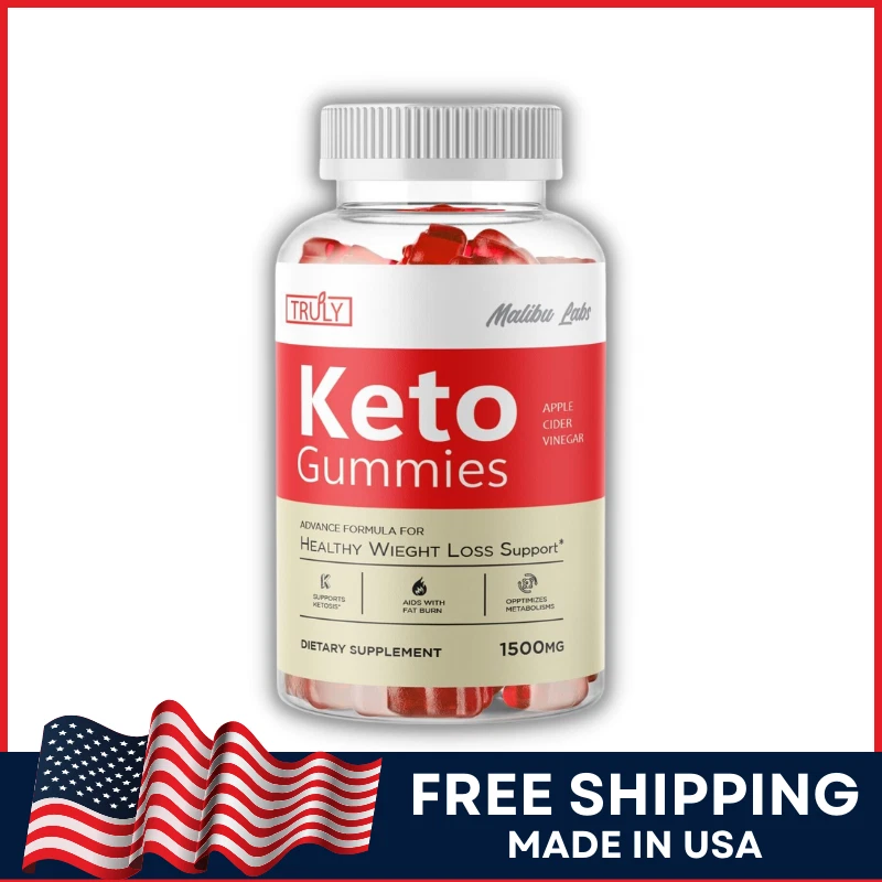 Truly Gummies Keto 1500mg Advanced Formula ACV Weight Loss Support Ketosis 1-Pck